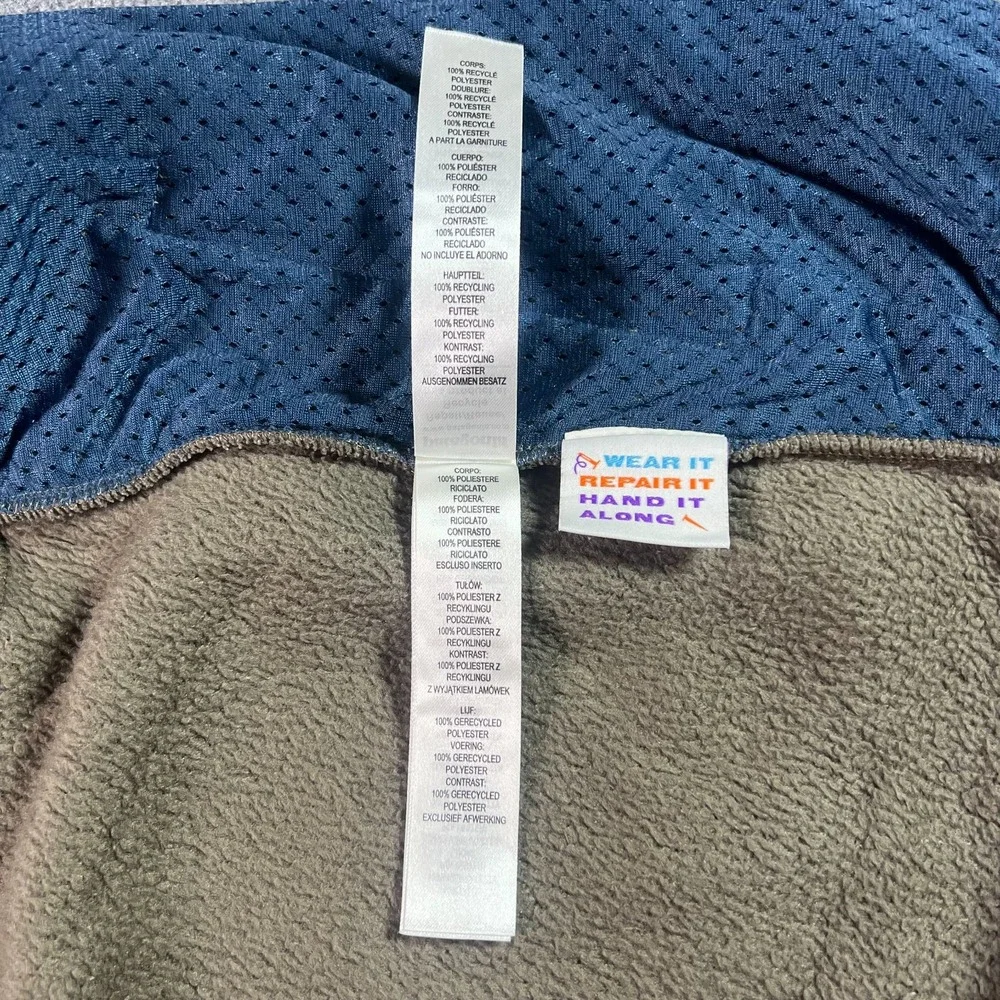 Patagonia Kids XL 14 Brown Sherpa Fleece Full Zip Jacket Winter Travel 65170